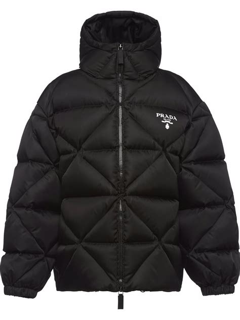 prada nylon fleece jacket|Prada re nylon down jacket.